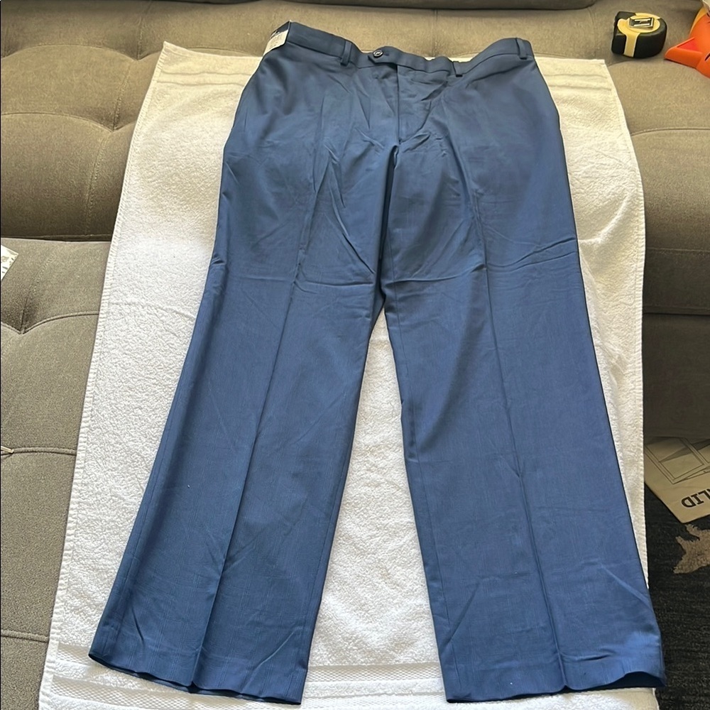Ralph Lauren Blue Dress Pants Straight-Leg Elegance